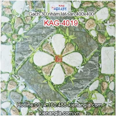 Gạch 3D nhám lát sân vườn 40x40 KAG-40191