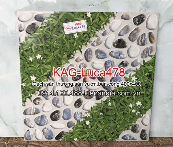 Gạch 3D sân vườn,sân thượng 40x40 KAG-Luca478