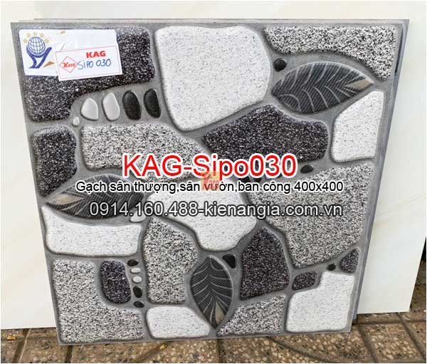 Gạch 3D sân vườn,sân thượng 40x40 KAG-Sipo030