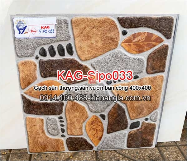 Gạch 3D sân vườn,sân thượng 40x40 KAG-Sipo033