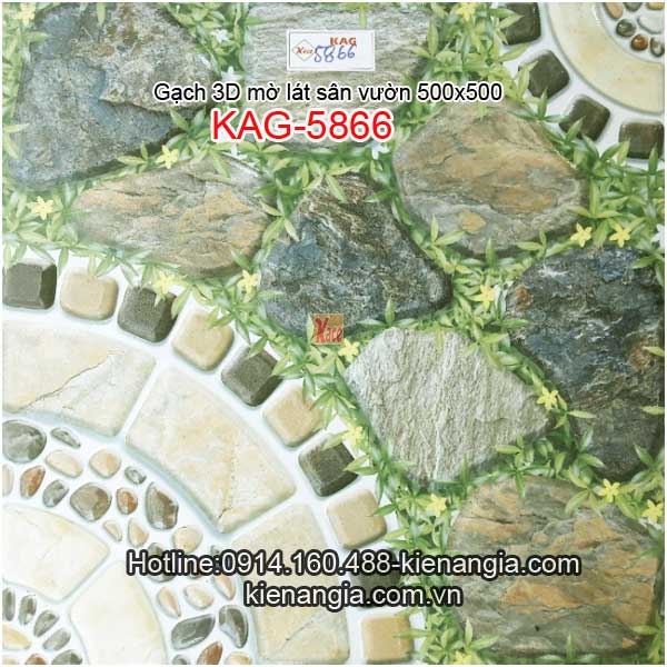 Gạch  cỏ 3D mờ sân vườn 500x500 KAG-5866