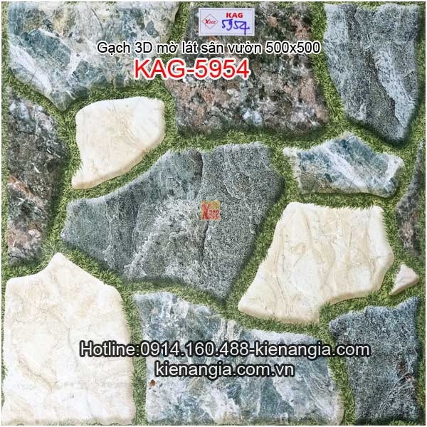 Gạch 3D mờ lát sân vườn cao cấp 50x50 KAG-5954