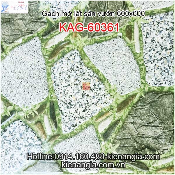 Gạch 3D sân vườn biệt thự cao cấp 60x60 KAG-60361