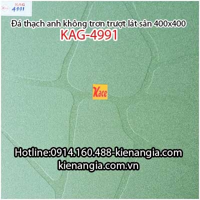 Đá thạch anh màu xanh 400x400 KAG-4991