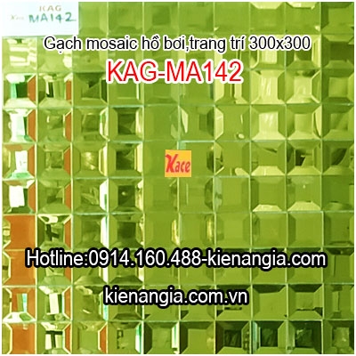 Gạch mosaic hồ bơi kim cương 30x30 KAG-MA142