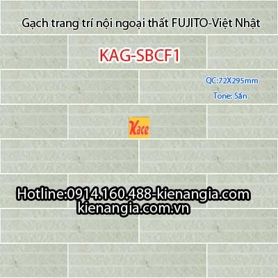 Gạch trang trí mặt đứng các tầng 72x295 Fujito KAG-SBCF1