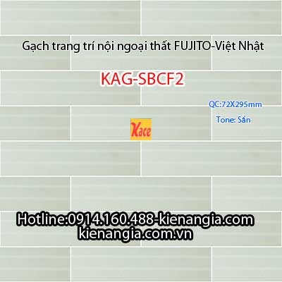 Gạch trang trí mặt đứng các tầng 72x295 Fujito KAG-SBCF2