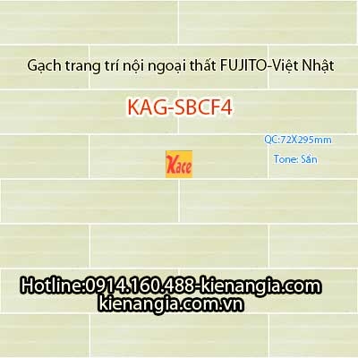 Gạch trang trí mặt đứng các tầng 72x295 Fujito KAG-SBCF4