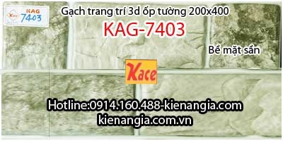 Gạch trang trí ốp tường bề mặt sần 20x40 KAG-7403