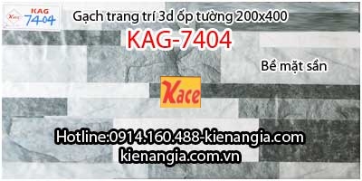 Gạch trang trí ốp tường bề mặt sần 20x40 KAG-7404