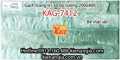 Gạch trang trí ốp tường bề mặt sần 20x40 KAG-7412