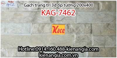 Gạch 3D bóng trang trí ốp tường 200x400 KAG-7462