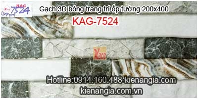 Gạch trang trí mẫu mới 2020 ốp tường 200x400 KAG-7524