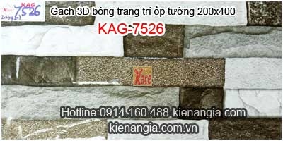 Gạch trang trí mẫu mới 2020 ốp tường 200x400 KAG-7526