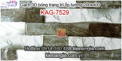 Gạch trang trí mẫu mới 2020 ốp tường 200x400 KAG-7529