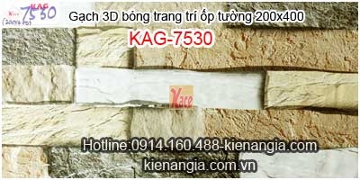 Gạch trang trí mẫu mới 2020 ốp tường 200x400 KAG-7530