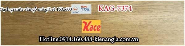 Gạch granite giả gỗ tone mờ 150x600 KAG-7374