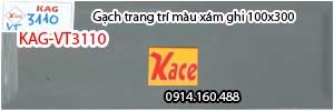 Gạch trang trí màu xám ghi 10x30 KAG-VT3110