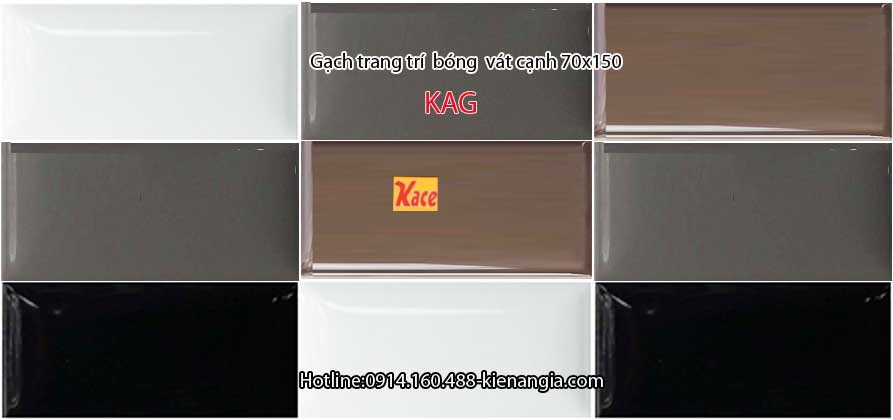 Gạch trang trí bóng vát cạnh 70x150 KAG