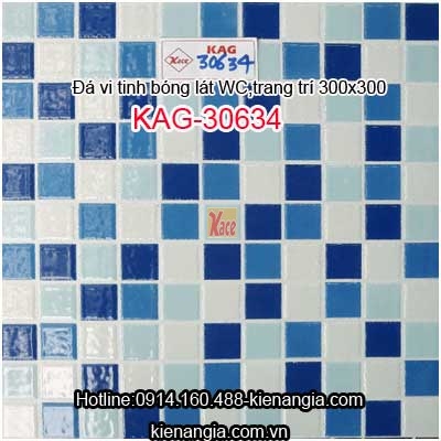 Đá vi tinh trang trí,lát WC 30x30 KAG-30634