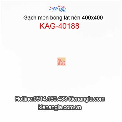 Gạch màu trắn trơn bóng lát nền 40x40 KAG-40188