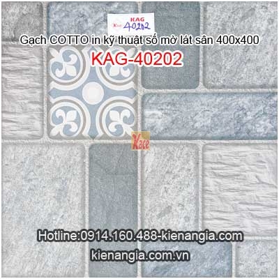 Gạch COTTO in kỹ thuật số mờ lát sân 40x40 KAG-40202