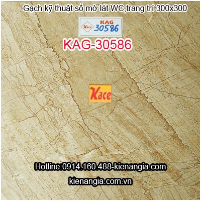 Gạch kỹ thuật số mờ lát WC,lát nền 300X300 KAG-30586