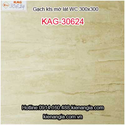 Gạch mờ không trơn lát WC 300X300 KAG-30624