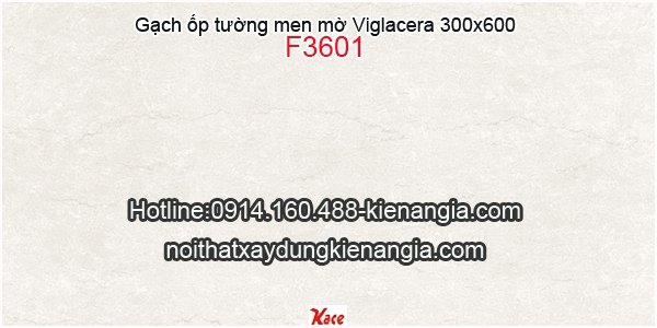 Gạch ốp tường men mờ 300x600 Viglacera F3601