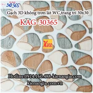 Gạch sỏi 3D mẫu mới 2017 phòng tắm KAG-30365