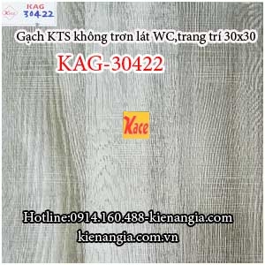 Gạch men in KTS lát nền WC 30x30 KAG-30422