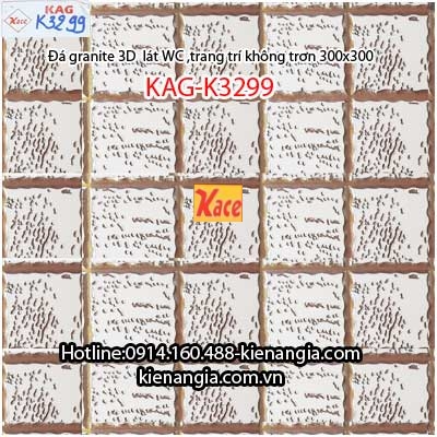 Đá granite 3D lát WC,trang trí 300x300 KAG-K3299