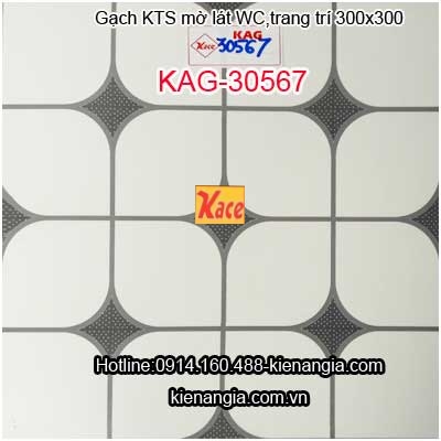 Gạch KTS mờ lát WC,ban công,sàn nước 300x300 KAG-30567