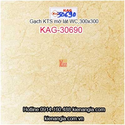 Gạch men mờ không trơn lát phòng tắm,WC 30X30 KAG-30690