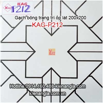 Gạch bông trang trí ốp lát quán trà sữa 20x20 KAG-P212