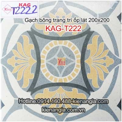 Gạch bông trang trí ốp lát căn hộ 20x20 KAG-T222