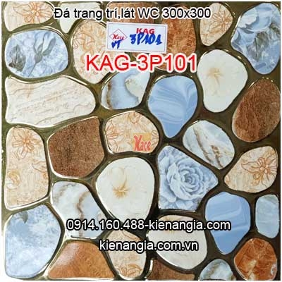 Đá trang trí lát nền WC cao cấp 300x300 KAG-3P101