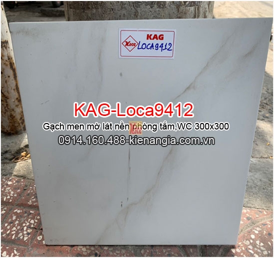 Gạch lát nền phòng tắm ,WC 30X30 mờ KAG-Loca9412