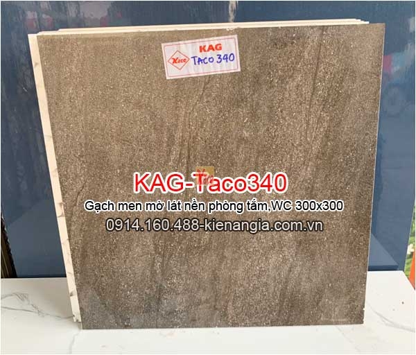 Gạch men mờ lát phòng tắm,WC 30x30 KAG-Taco340