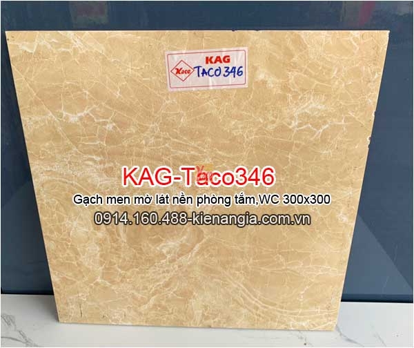 Gạch men mờ lát phòng tắm,WC 30x30 KAG-Taco346