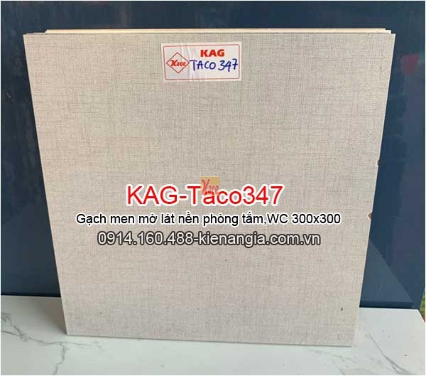 Gạch men mờ lát phòng tắm,WC 30x30 KAG-Taco347