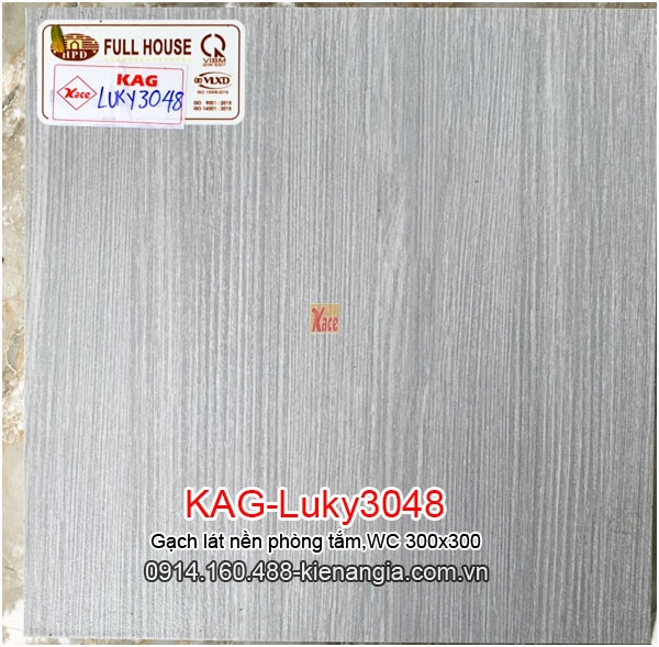 Gạch lát nền phòng tắm ,WC 30X30 KAG-LUKY3048