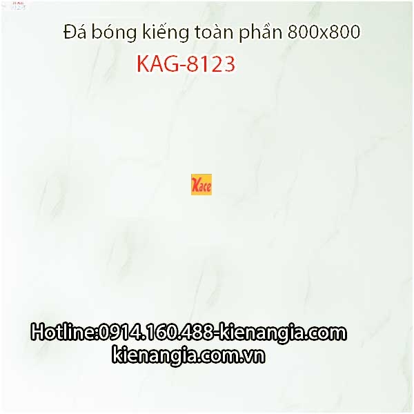 Đá bóng kiếng trắng vân xéo 80x80 KAG-8123