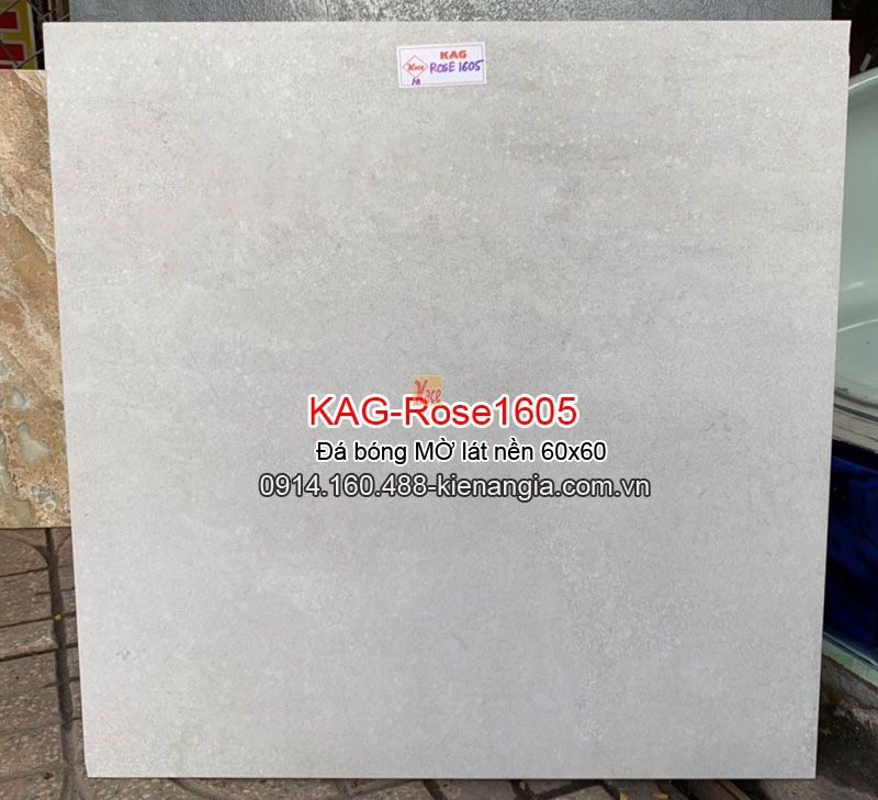 Đá bóng mờ  ốp lát 60x60 KAG-Rose1605