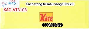 Gạch trang trí màu vàng 10x30 KAG-VT3103