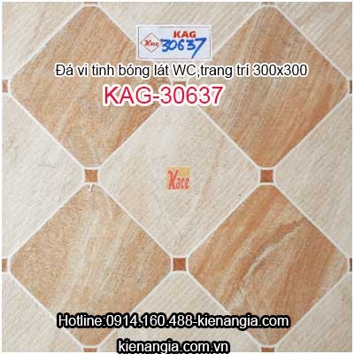 Đá vi tinh trang trí,lát WC 30x30 KAG-30637