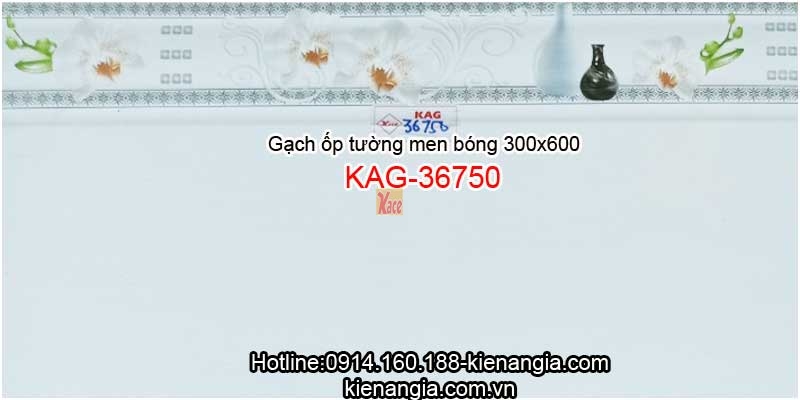 Gạch ốp tường men bóng 300x600 mẫu 2019 giá rẻ KAG-36750