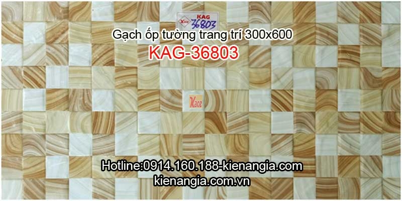 Gạch ca rô,hoa văn Mosaic trang trí ốp tường 30x60 KAG-36803