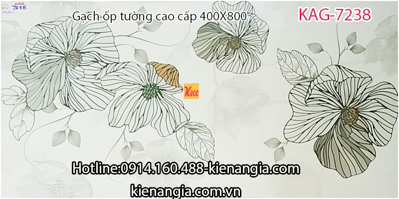 Gạch ốp tường cao cấp trang trí 400x800 KAG-7238