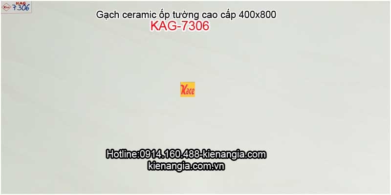 Gạch ốp tường màu trắng vân xéo 400x800 KAG-7306